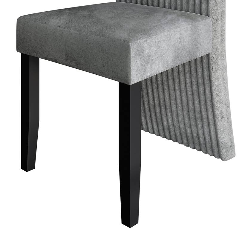 CraftPorch Corduroy Mid-Century Modern Elegance 5-Piece Dining Set