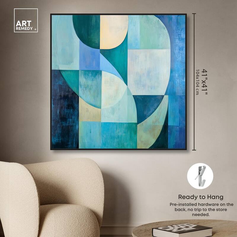Color Blocks I Canvas by Art Remedy