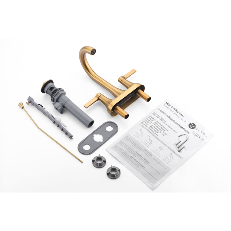 Ultra Faucets Nita Collection Two-Handle 4" Centerset Lavatory Faucett