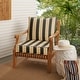 preview thumbnail 8 of 13, Sunbrella 2-piece Cushion and Pillow Indoor/Outdoor Set - 23 in w x 25 in d Berenson Tuxedo