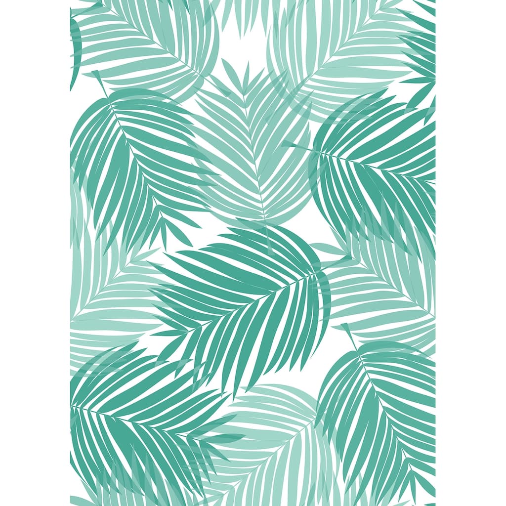 Packed Party Stay Palm Leaf Peel and Stick Wallpaper