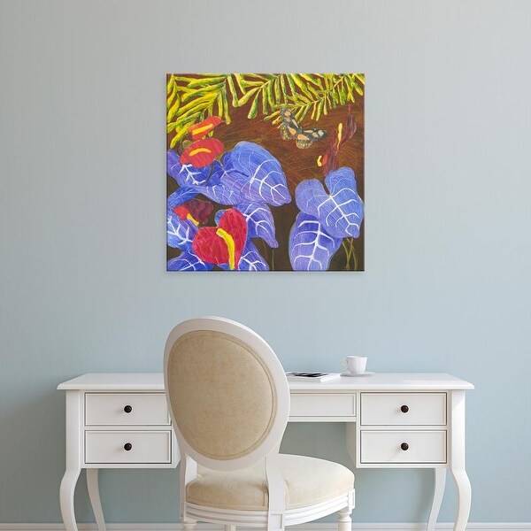 Easy Art Prints Carolyn Roth's 'Tropical Monotype II' Premium Canvas Art