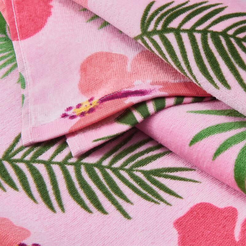 Linery & Co. 100% Cotton Printed Beach Towel for Kids, 30" x 60"