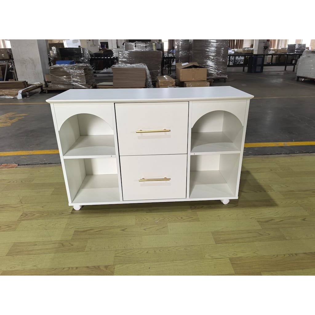 39.3'' Mobile File Cabinet for Home Office, 2 -Drawer, Fits A4/Letter Size