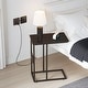 preview thumbnail 10 of 61, Javlergo Set of 2 C-Shaped Sofa Side Table, Small End Table for Living Room, Narrow Bedside/TV Tray Table