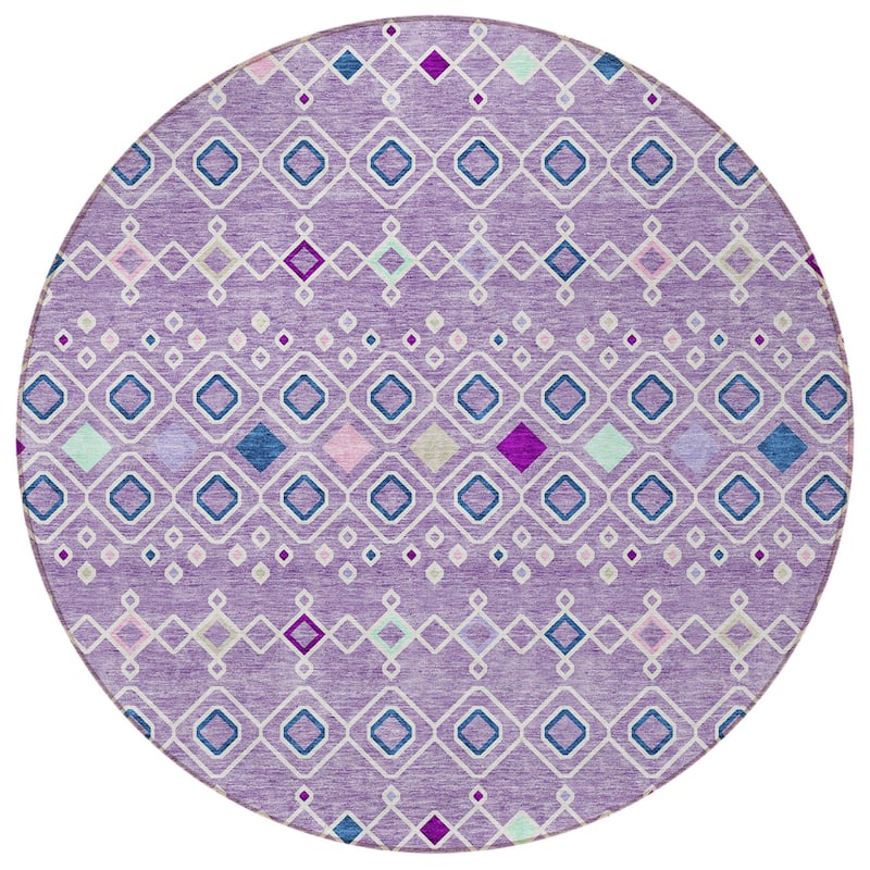 HomeRoots Geometric Modern Rectangle Outdoor Rug