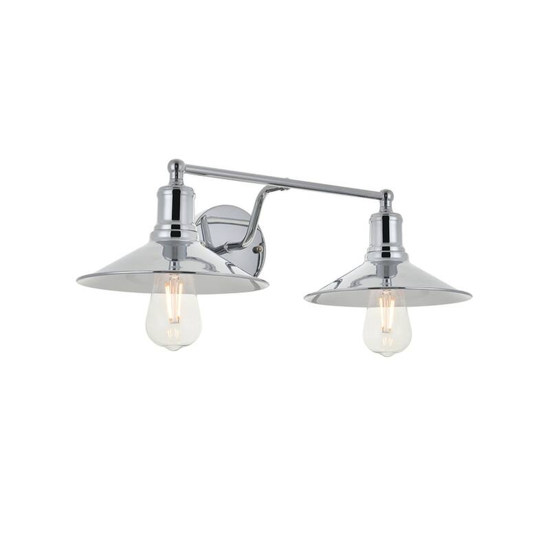 Nora Modern 2-light Wall Sconce with Flat Cone Shades