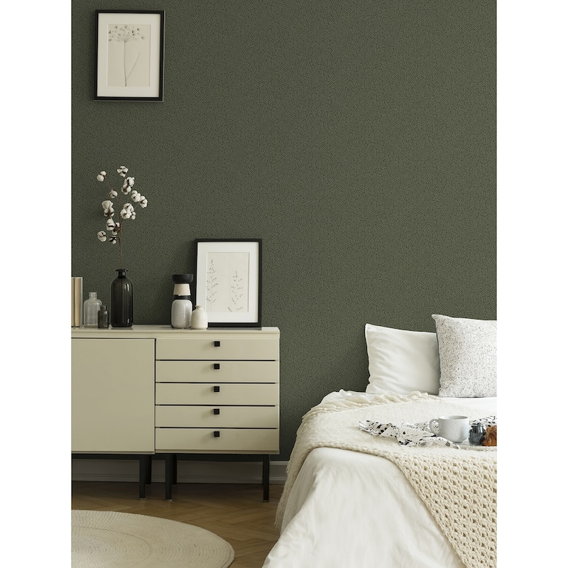 A-Street Prints Anna Dark Green Fern Trail Wallpaper
