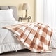 preview thumbnail 2 of 5, Linery & Co. Velvet Plush Reversible Sherpa Throw Blanket