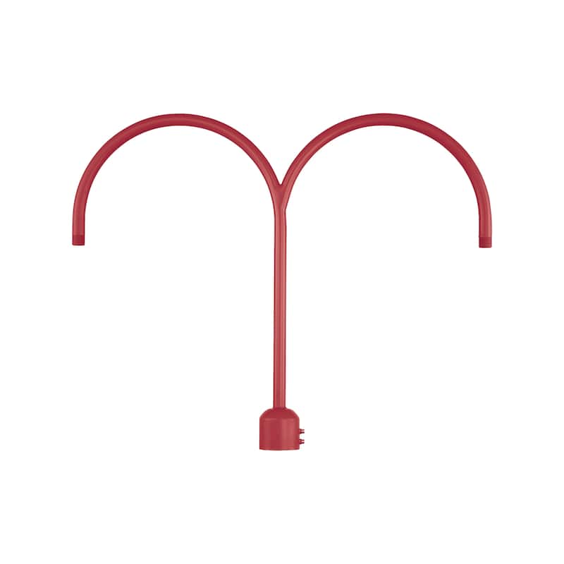 R Series Two Light Post Adapter - Satin Red