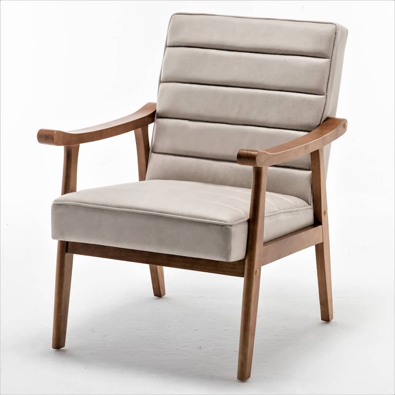 US Pride Furniture Mid Century Modern Open-Framed Armchair