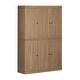 preview thumbnail 2 of 24, Palace Imports Premium 100% Solid European Oak Hardwood Modular Dining Room Cabinet with Shaker Doors - 48" Wide, 71.5" Tall