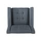 preview thumbnail 53 of 57, Candace Fabric Arm Chair and Loveseat Set by Christopher Knight Home