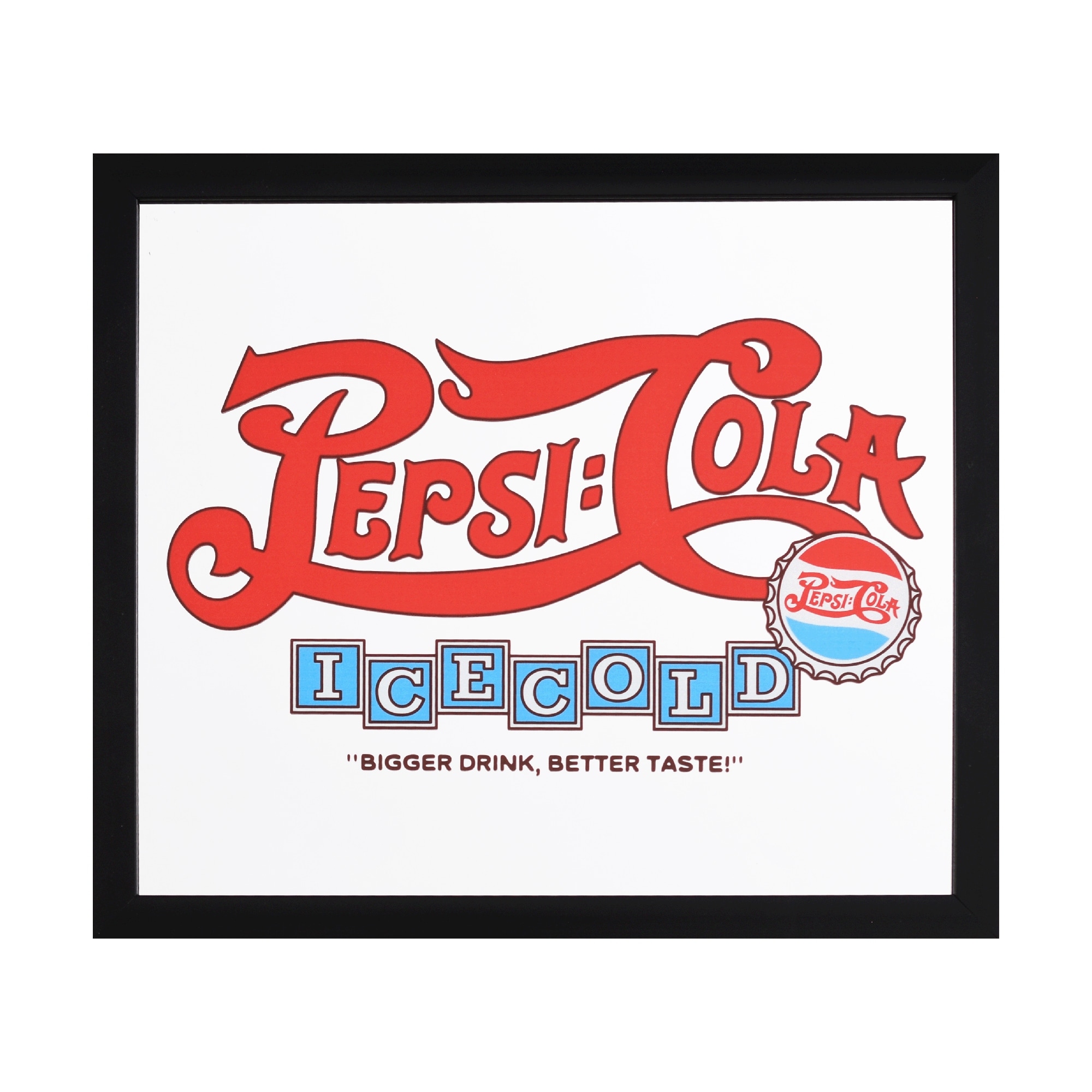 Pepsi-Cola-Vintage-Soda-Framed