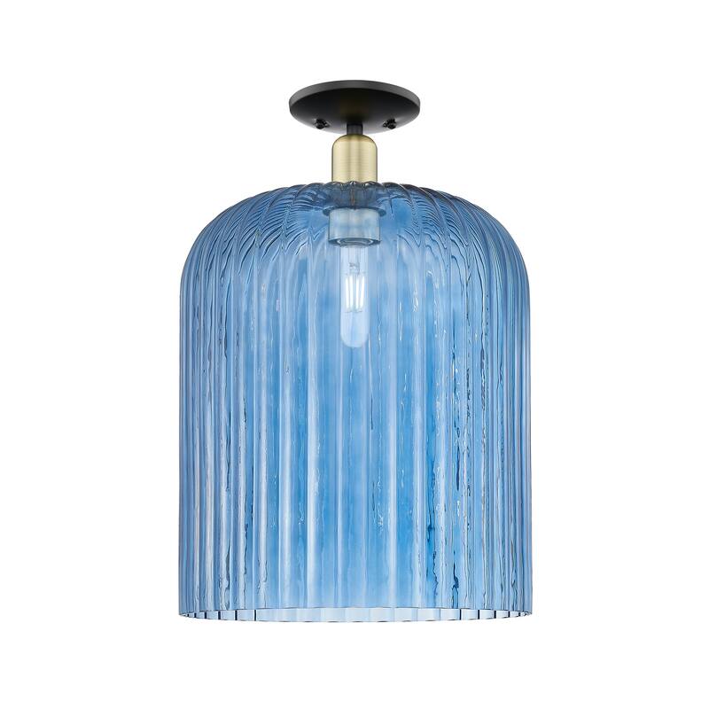 Innovations Lighting Downtown Urban - Bridal Veil - 1 Light 12" Semi-Flush Mount Light