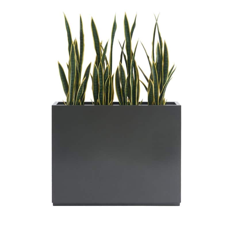 Metallic Heavy Planter for Outdoor Plants, 38Lx10Wx30H Inches Tall and Long Metal Divider Planter Box - 38"x30"x10"