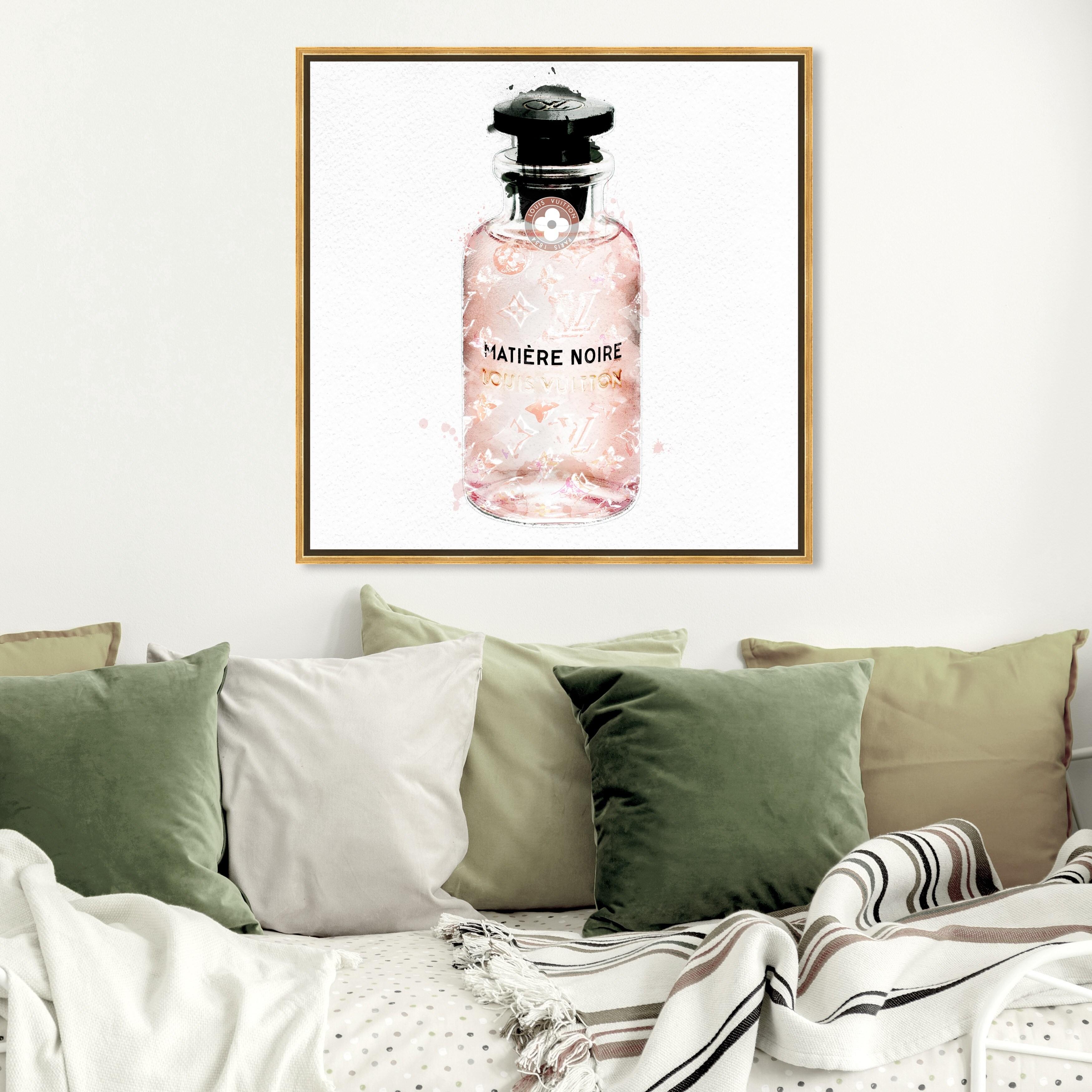 Oliver Gal 'Louie Matiere Noire Perfume' Fashion and Glam Wall Art