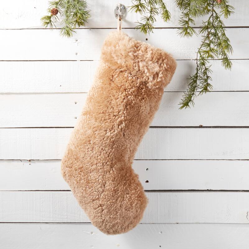 Cozy Delight Lamb Fur Stocking