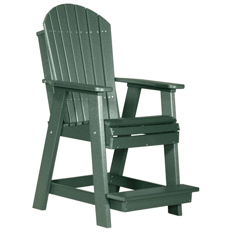 Poly Lumber Adirondack Balcony Chair - Green