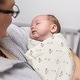 preview thumbnail 6 of 13, Crane Baby Organic Cotton Bunny Single Swaddle