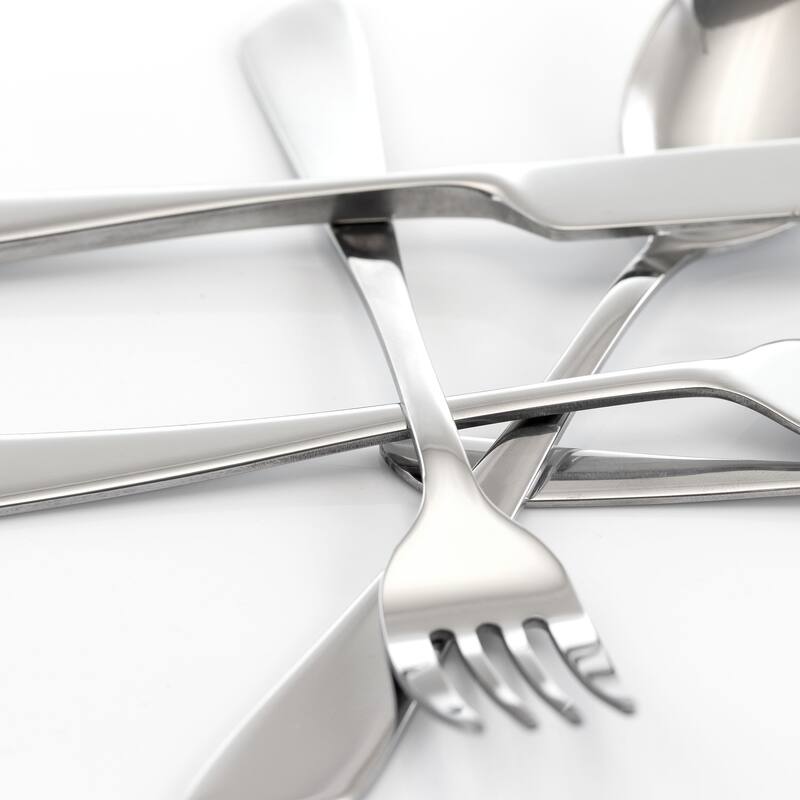 Witney 20 Piece Stainless Steel Service For 4 Mirror Polish Finish Silverware Set