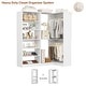 preview thumbnail 6 of 19, Cimly Set of 2 Corner Closet System with Shoe Organizer, Freestanding Closet Organizer with Hanging Rods and Tower Shelves