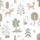preview thumbnail 4 of 4, Galerie Wallcoverings Little Explorers 2 Country Animals Non-woven Matte Wallpaper Roll 33 feet x 21 inches - Green
