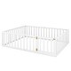preview thumbnail 22 of 30, Roomfitters Queen Size Wood Floor Bed Frame with Fence and Door, Stylish and Practical Sleeping Solution for Any Bedroom