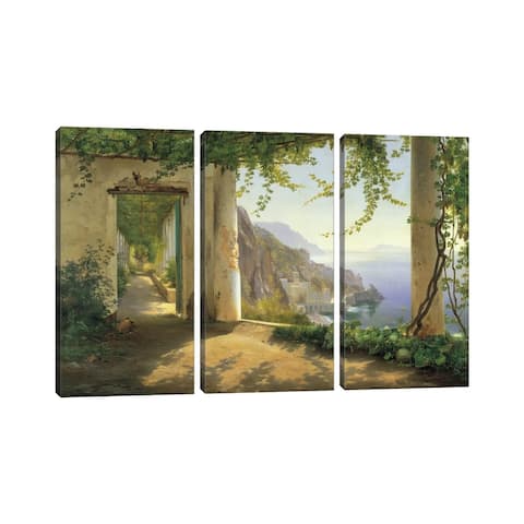 iCanvas "View To The Amalfi Coast" by Carl Frederick Aagaard 3-Piece Canvas Wall Art Set
