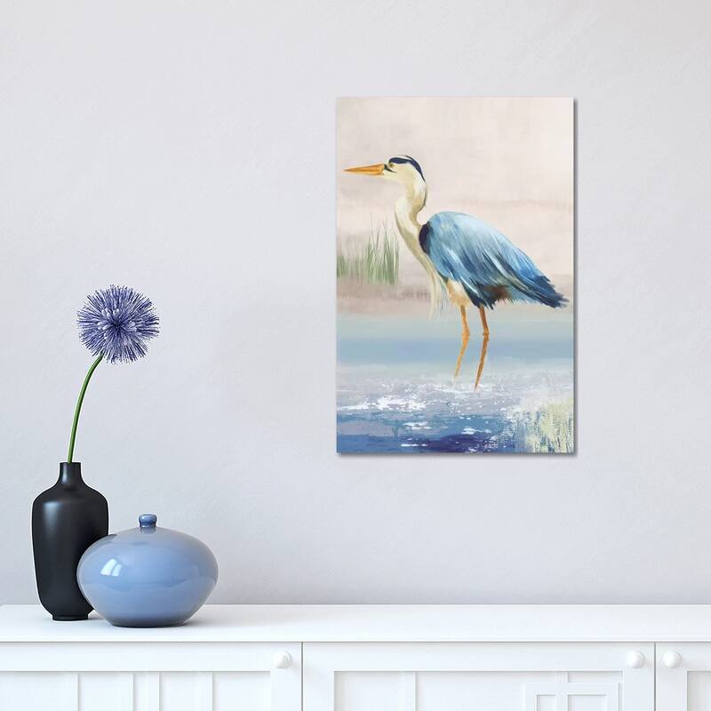 iCanvas "Heron On The Beach II" by Aimee Wilson Canvas Print - 18x12x1.5