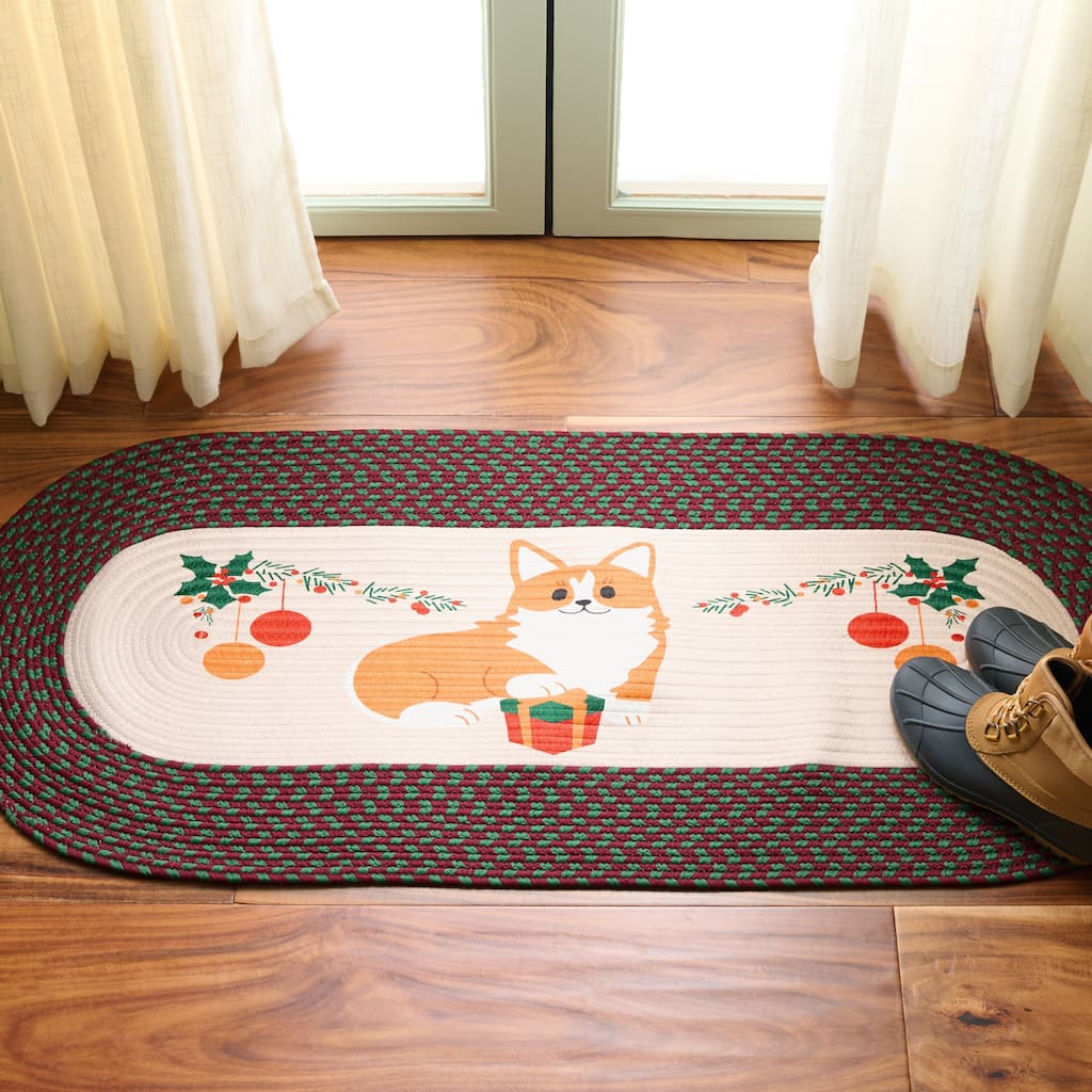 SAFAVIEH Handmade Braided Posters Sawa Machine Washable Rug