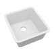 preview thumbnail 40 of 47, 16" x 18" Quartz Single Bowl Sink Drop-In/Undermount Granite Composite - 16"x18"