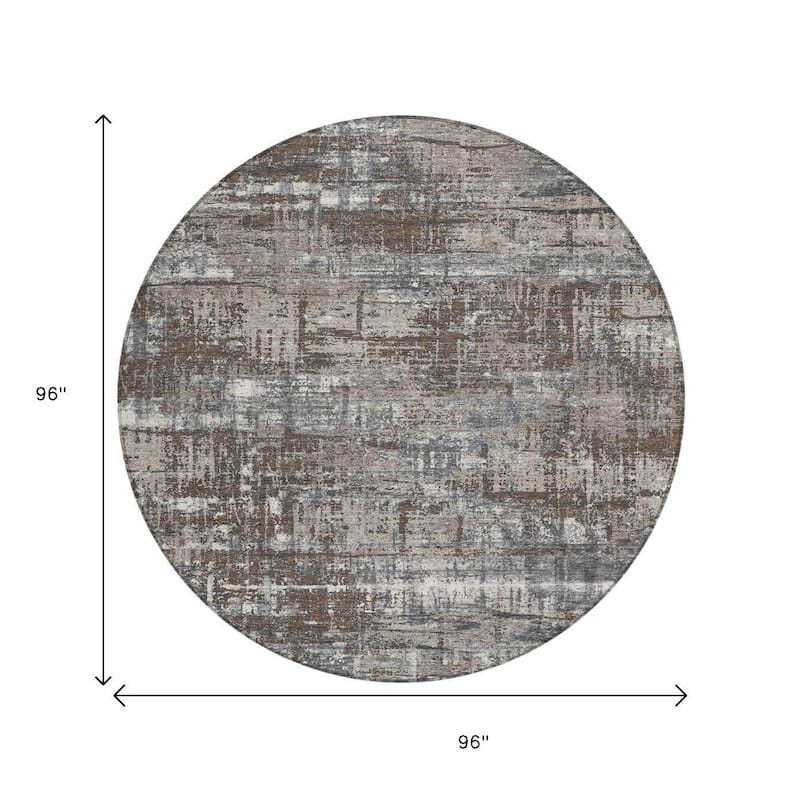 HomeRoots Geometric Transitional Rectangle Outdoor Rug