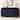 Navy Blue Accent Storage Cabinet Curved Console Table Hallway Cabinet
