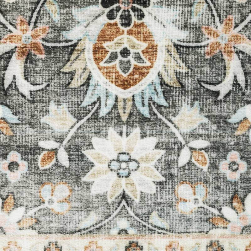 Style Haven Sunderland Bordered Traditional Machine Washable Area Rug Mat