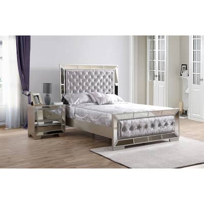 Hollywood Hills Velvet Tufted Bed