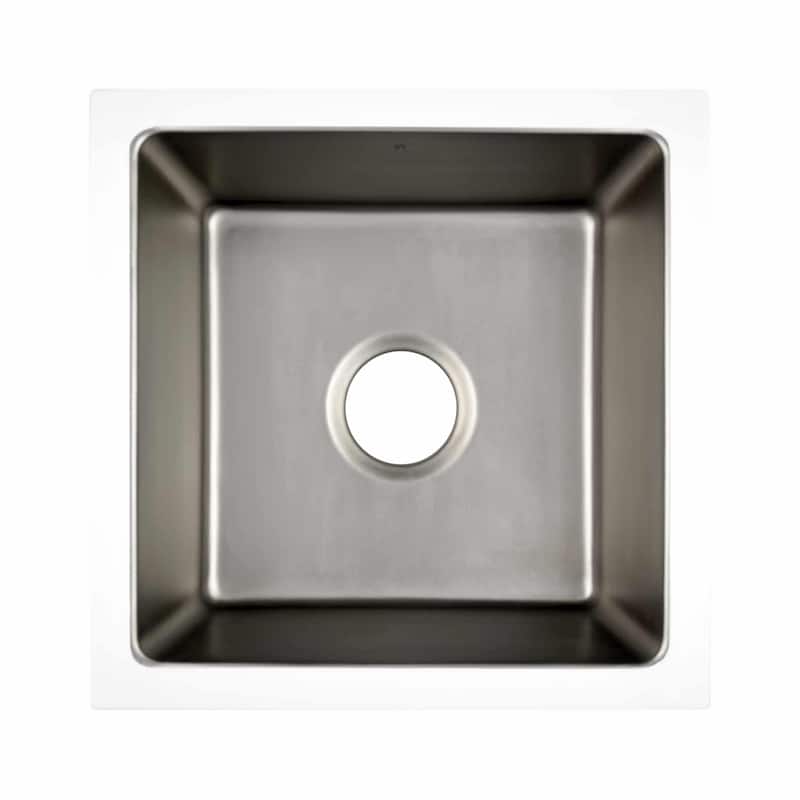 Reveler Fireclay Undermount Bar Sink - 15.75" x 15.75" x 7.5"