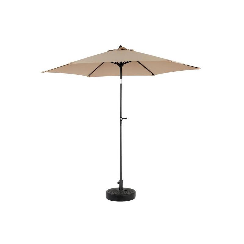 9FT Outdoor Patio Umbrella Outdoor Table Umbrella with Push Button Tilt and Crank, (Base Not Included)
