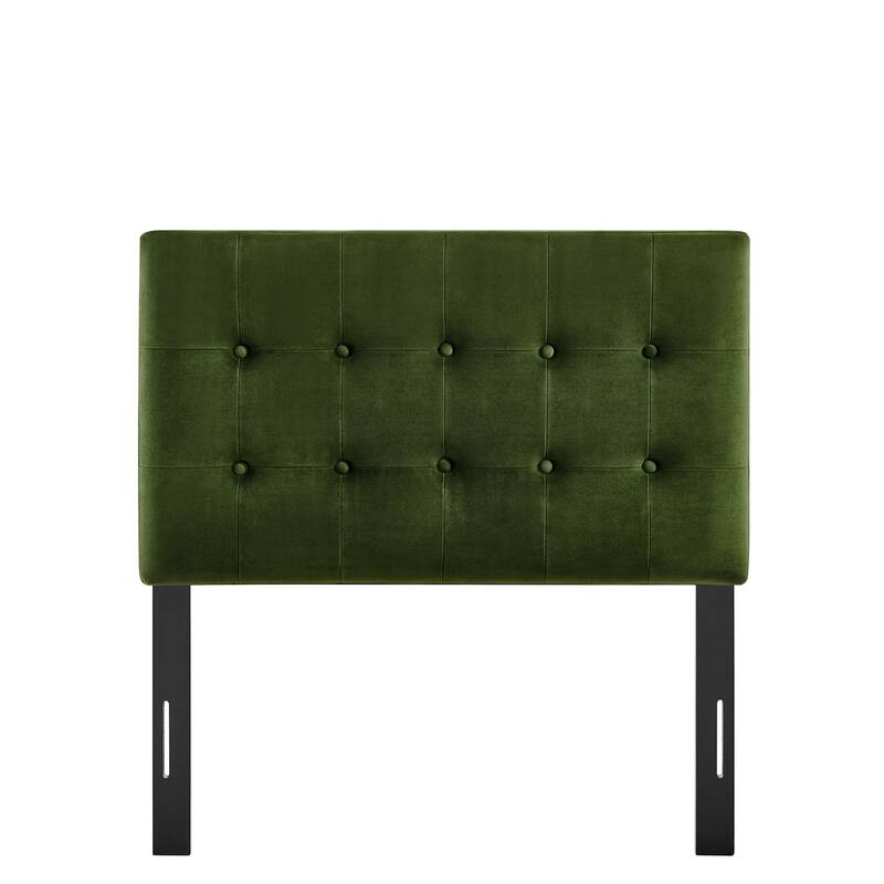 Emily Biscuit Tufted Performance Velvet Headboard