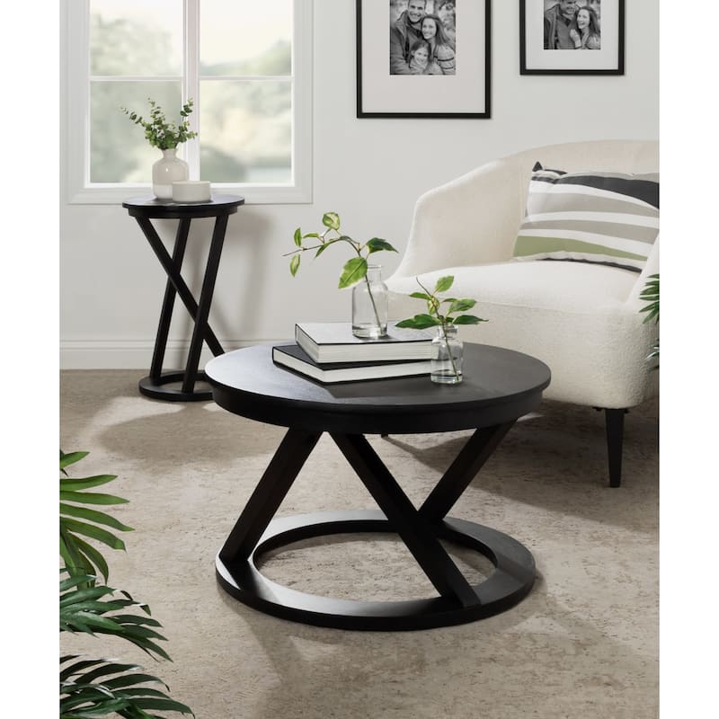 Kate and Laurel Aja Wood Coffee Table - 26x26x16