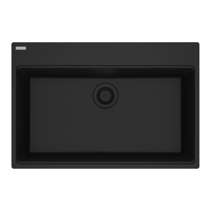 Franke MAG61029 Maris 31" Drop In Single Basin Granite Kitchen Sink - Matte Black