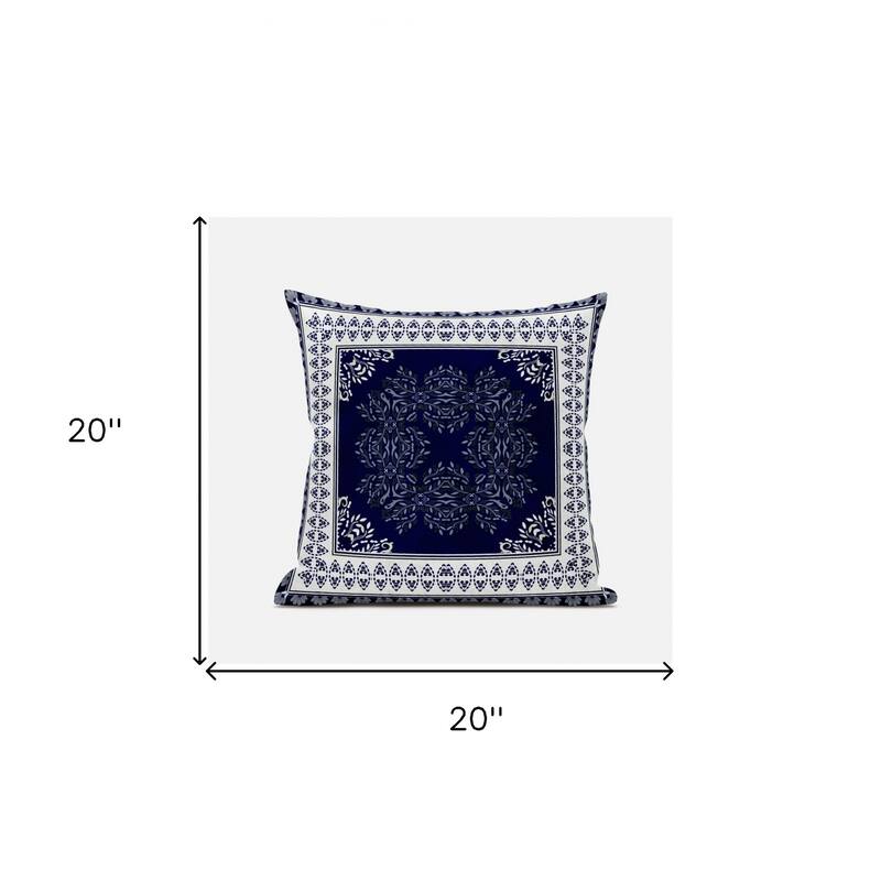 HomeRoots 20"x20" Muted Magenta Cream Blown Seam Suede Geometric Throw Pillow