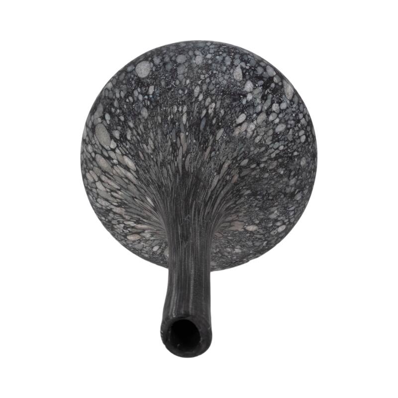 Glass Teardrop Silhouette Bottle - Gray