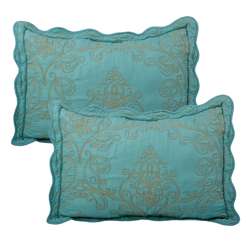 Serenta Damask Oversized 4-piece Bedspread Set