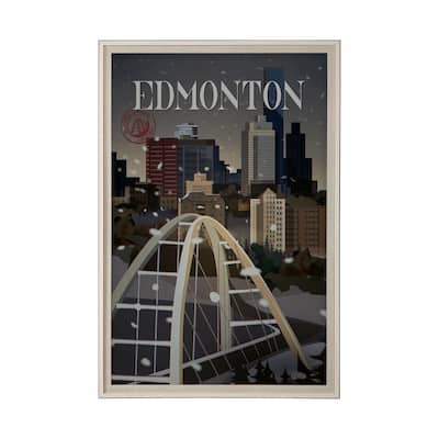 Edmonton Go (XL) Framed Art Print