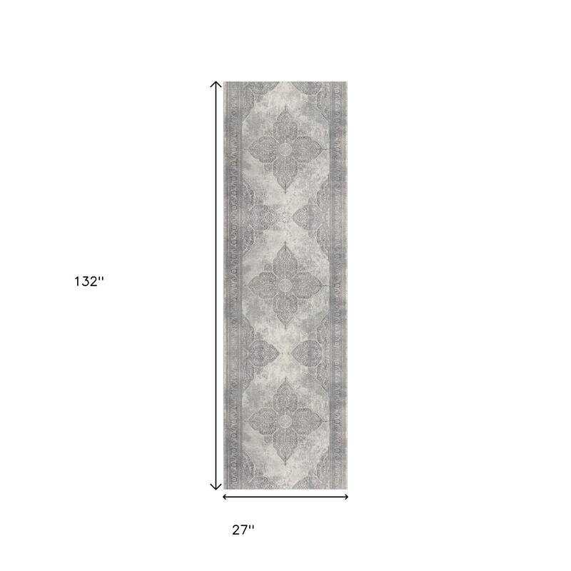 HomeRoots Oriental Southwest Runner Area Rug - 132 in. x 27 in. x 0.4 in.