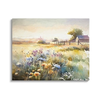 Stupell Wildflower Farm Field Canvas Wall Art Design by Ramona Murdock ...