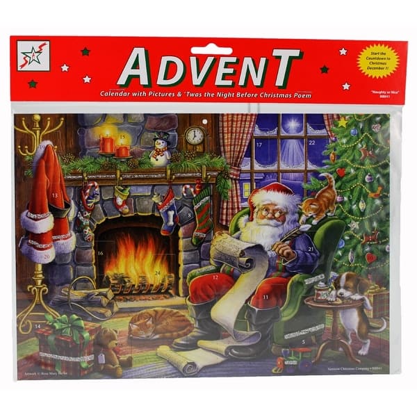 Naughty Or Nice Advent Calendar Multi Overstock 25636185