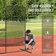 preview thumbnail 10 of 33, Screen Baseball for Batting Cage Heavy Duty Pitching Net for Pitchers Protection