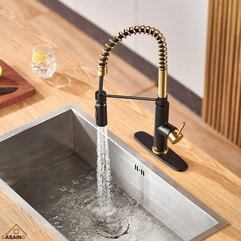 Single Handle Pull Down Sprayer Kitchen Faucet